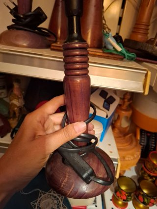 Base lámparas de madera