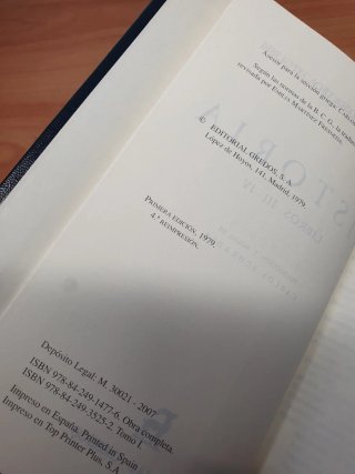 Heródoto Historia Libros I-VI Clásica Gredos