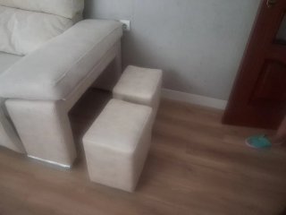 Sofá chaise longue beige