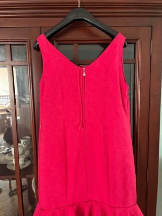 Traje de gitana rosa con volantes