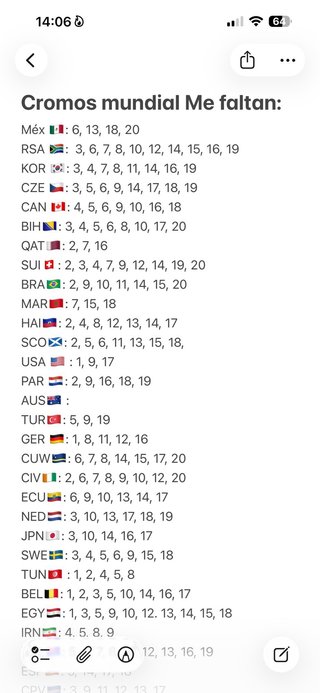 Cromos Mundial Repes
