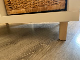 Mueble Kallax Blanco Patas Madera