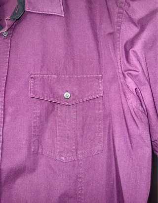 Camisa Celio Morada Manga Corta
