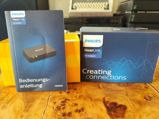 Philips HearLink TV Adapter TVA3 completo con caja