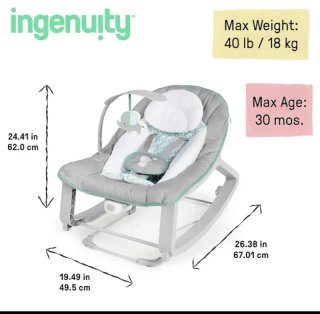 Ingenuity, Hamaca Mecedora para Bebés 3en1