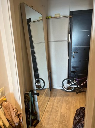 Espejo IKEA HOVET, aluminio 78×196 cm