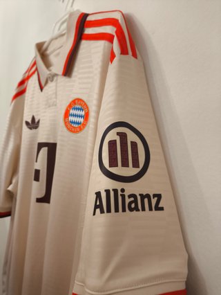 Camiseta FC Bayern Adidas Beige/Roja