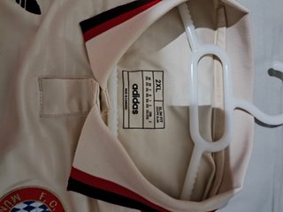 Camiseta FC Bayern Adidas Beige/Roja