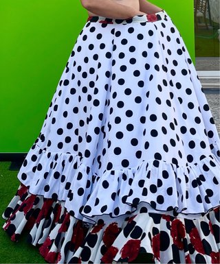 Falda de flamenca elastica talla 48-50 hasta la 60