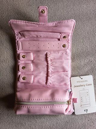 Joyero de Viaje Rosa y Blanco