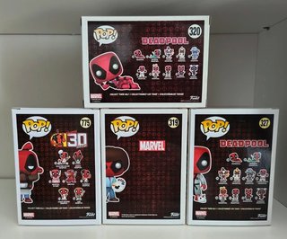 Funko Pop! Deadpool Colección (320, 319, 327, 775)