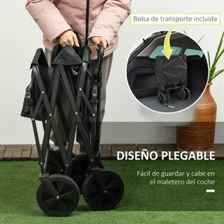 Carro Plegable Negro