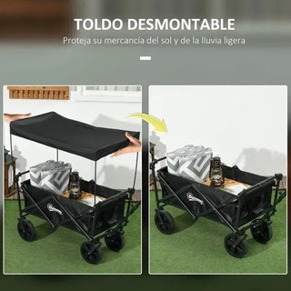 Carro Plegable Negro