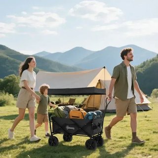 Carro Plegable Negro