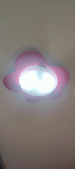 Lámpara Techo Infantil Flor Rosa
