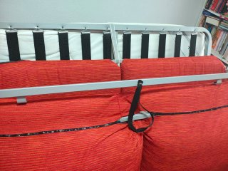 Sofá cama 3 plazas,diseño italiano. Buen estado