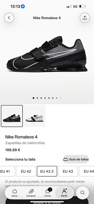 Nike Romaleos 4 Talla 42.5