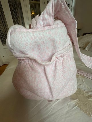 Bolso bebé rosa estampado