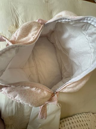 Bolso bebé rosa estampado