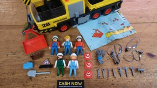 PLAYMOBIL 3761 ANTIGUO SET GRÚA MÓVIL CON CAJA