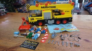 PLAYMOBIL 3761 ANTIGUO SET GRÚA MÓVIL CON CAJA