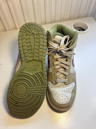 Nike Dunk High Beige/Blanco