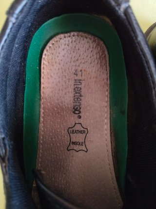 Zapatos con cordones de piel hombre negros