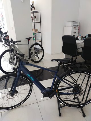 Bicicleta Eléctrica Hiland Azul