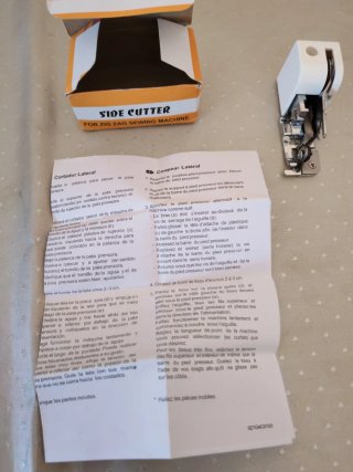 Prensatelas máqu. de coser Remalla y corta la tela