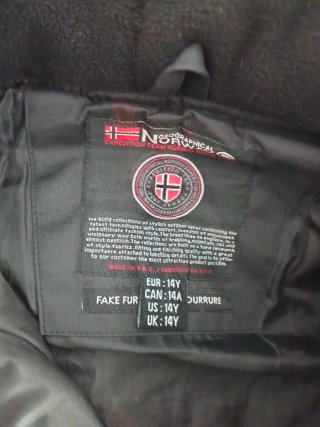 Chaqueta Geographical Norway Negra
