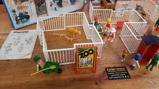 PLAYMOBIL 3145 ANTIGUO SET ZOO CON CAJA