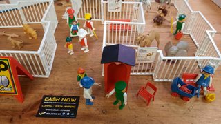 PLAYMOBIL 3145 ANTIGUO SET ZOO CON CAJA