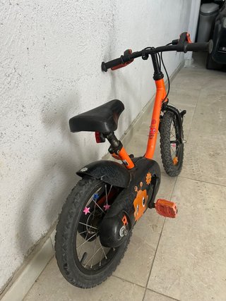 Bicicleta infantil 12 pulgadas naranja