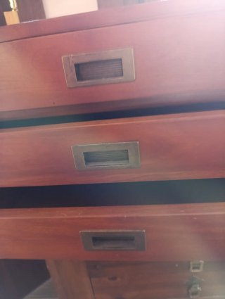 Lote 2 cajoneras madera maciza