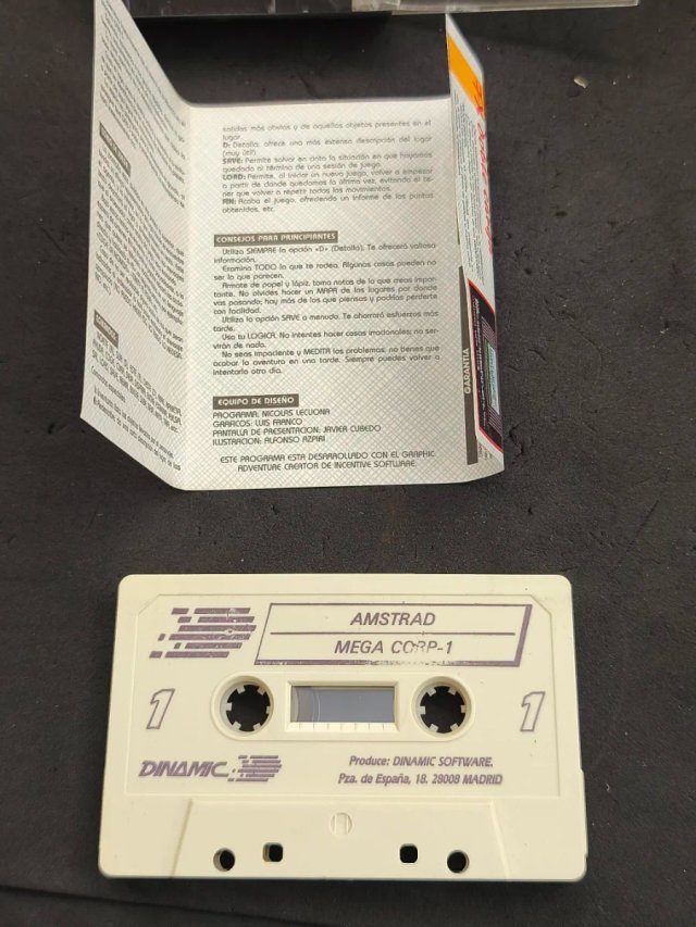 Amstrad CPC Mega-Corp Cassette Game