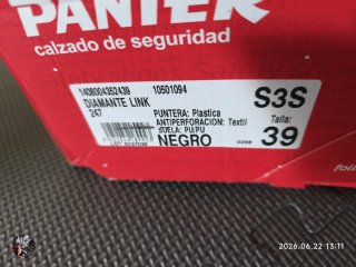 Zapatos Panter Diamante Link S3S T.39