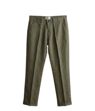 Set 2 pantaloni uomo Lino blu e verde TG L