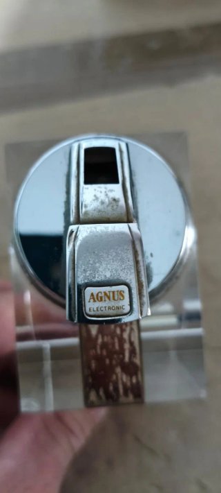 Coppia accendini vintage in vetro anni '70
