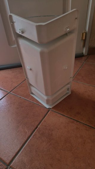 Mueble Rinconero Baño Blanco y Gris
