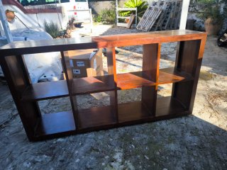 Estantería modular madera marrón