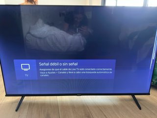 Televisión Hisense Negra/Azul