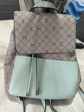 Zaino donna Carpisa grigio e verde acqua
