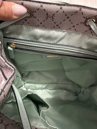 Zaino donna Carpisa grigio e verde acqua