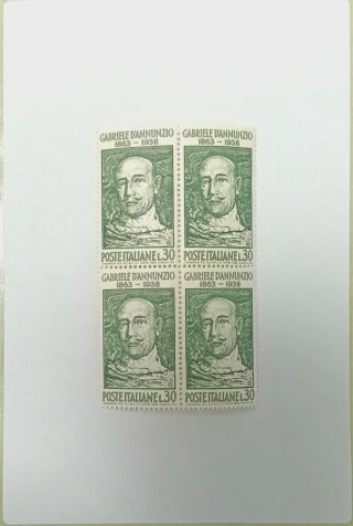 Quartina Francobolli Italia 1963 - Centenario D'An