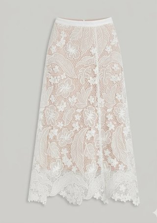 Gonna Tommy Hilfiger pizzo bianca