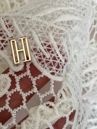 Gonna Tommy Hilfiger pizzo bianca