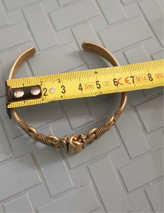 Bracciale rigido vintage ottone