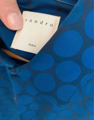 Camisa HOMBRE Sandro Paris Azul Talla L