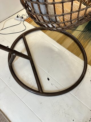 Silla Colgante Ratán y Metal