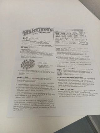 Mentiroso Juego de Mesa Bizak